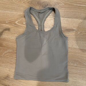 Aritzia TNA Athletic Taupe Racerback Tank Top